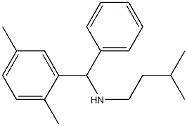 [(2,5-dimethylphenyl)(phenyl)methyl](3-methylbutyl)amine Struktur