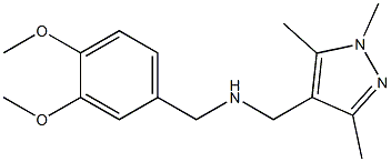 [(3,4-dimethoxyphenyl)methyl][(1,3,5-trimethyl-1H-pyrazol-4-yl)methyl]amine Struktur