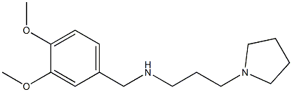 [(3,4-dimethoxyphenyl)methyl][3-(pyrrolidin-1-yl)propyl]amine Struktur