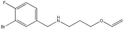 [(3-bromo-4-fluorophenyl)methyl][3-(ethenyloxy)propyl]amine Struktur