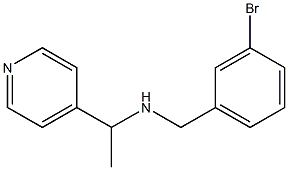 [(3-bromophenyl)methyl][1-(pyridin-4-yl)ethyl]amine Struktur