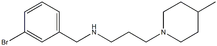 [(3-bromophenyl)methyl][3-(4-methylpiperidin-1-yl)propyl]amine Struktur