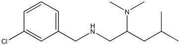 [(3-chlorophenyl)methyl][2-(dimethylamino)-4-methylpentyl]amine Struktur