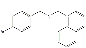 [(4-bromophenyl)methyl][1-(naphthalen-1-yl)ethyl]amine Struktur