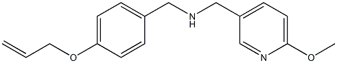 [(6-methoxypyridin-3-yl)methyl]({[4-(prop-2-en-1-yloxy)phenyl]methyl})amine Struktur