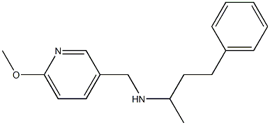 [(6-methoxypyridin-3-yl)methyl](4-phenylbutan-2-yl)amine Struktur