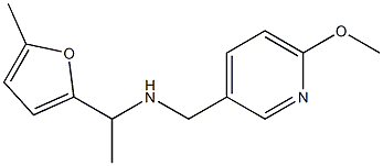 [(6-methoxypyridin-3-yl)methyl][1-(5-methylfuran-2-yl)ethyl]amine Struktur