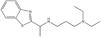 [1-(1,3-benzothiazol-2-yl)ethyl][3-(diethylamino)propyl]amine Struktur