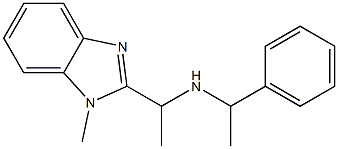 [1-(1-methyl-1H-1,3-benzodiazol-2-yl)ethyl](1-phenylethyl)amine Struktur