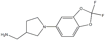 [1-(2,2-difluoro-1,3-benzodioxol-5-yl)pyrrolidin-3-yl]methylamine Struktur