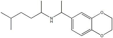 [1-(2,3-dihydro-1,4-benzodioxin-6-yl)ethyl](5-methylhexan-2-yl)amine Struktur