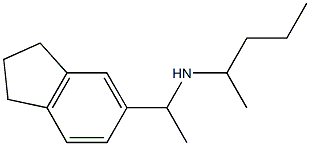 [1-(2,3-dihydro-1H-inden-5-yl)ethyl](pentan-2-yl)amine Struktur