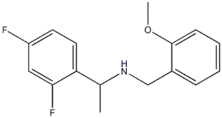 [1-(2,4-difluorophenyl)ethyl][(2-methoxyphenyl)methyl]amine Struktur