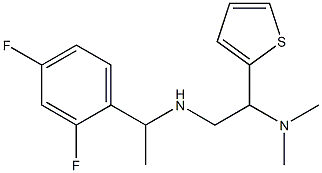 [1-(2,4-difluorophenyl)ethyl][2-(dimethylamino)-2-(thiophen-2-yl)ethyl]amine Struktur