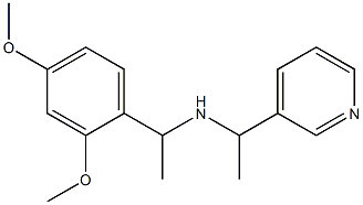 [1-(2,4-dimethoxyphenyl)ethyl][1-(pyridin-3-yl)ethyl]amine Struktur