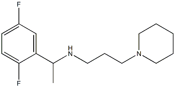 [1-(2,5-difluorophenyl)ethyl][3-(piperidin-1-yl)propyl]amine Struktur