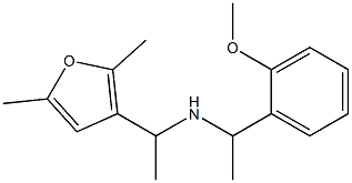 [1-(2,5-dimethylfuran-3-yl)ethyl][1-(2-methoxyphenyl)ethyl]amine Struktur