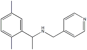 [1-(2,5-dimethylphenyl)ethyl](pyridin-4-ylmethyl)amine Struktur