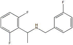 [1-(2,6-difluorophenyl)ethyl][(3-fluorophenyl)methyl]amine Struktur