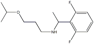 [1-(2,6-difluorophenyl)ethyl][3-(propan-2-yloxy)propyl]amine Struktur