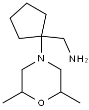 [1-(2,6-dimethylmorpholin-4-yl)cyclopentyl]methylamine Struktur