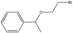 [1-(2-bromoethoxy)ethyl]benzene Struktur