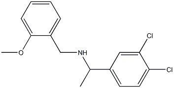 [1-(3,4-dichlorophenyl)ethyl][(2-methoxyphenyl)methyl]amine Struktur