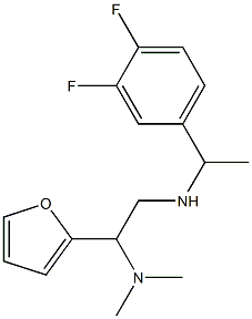 [1-(3,4-difluorophenyl)ethyl][2-(dimethylamino)-2-(furan-2-yl)ethyl]amine Struktur