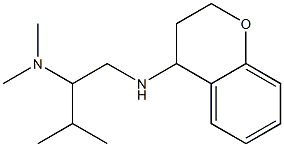 [1-(3,4-dihydro-2H-1-benzopyran-4-ylamino)-3-methylbutan-2-yl]dimethylamine Struktur