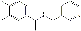 [1-(3,4-dimethylphenyl)ethyl](pyridin-3-ylmethyl)amine Struktur