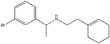 [1-(3-bromophenyl)ethyl][2-(cyclohex-1-en-1-yl)ethyl]amine Struktur