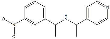 [1-(3-nitrophenyl)ethyl][1-(pyridin-4-yl)ethyl]amine Struktur