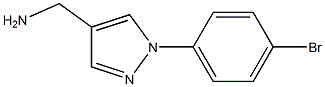 [1-(4-bromophenyl)-1H-pyrazol-4-yl]methylamine Struktur