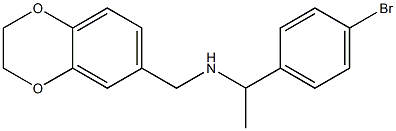 [1-(4-bromophenyl)ethyl](2,3-dihydro-1,4-benzodioxin-6-ylmethyl)amine Struktur