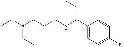 [1-(4-bromophenyl)propyl][3-(diethylamino)propyl]amine Struktur