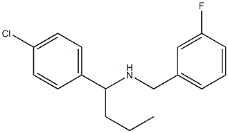 [1-(4-chlorophenyl)butyl][(3-fluorophenyl)methyl]amine Structure