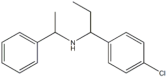 [1-(4-chlorophenyl)propyl](1-phenylethyl)amine Struktur