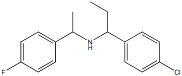 [1-(4-chlorophenyl)propyl][1-(4-fluorophenyl)ethyl]amine Struktur