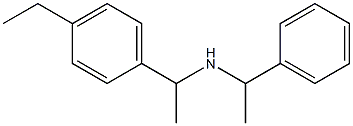 [1-(4-ethylphenyl)ethyl](1-phenylethyl)amine Struktur