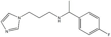 [1-(4-fluorophenyl)ethyl][3-(1H-imidazol-1-yl)propyl]amine Struktur