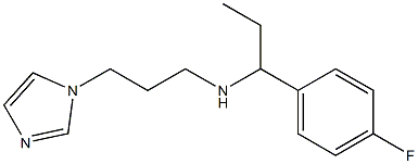 [1-(4-fluorophenyl)propyl][3-(1H-imidazol-1-yl)propyl]amine Struktur