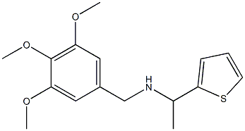 [1-(thiophen-2-yl)ethyl][(3,4,5-trimethoxyphenyl)methyl]amine Struktur