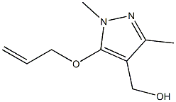 [1,3-dimethyl-5-(prop-2-en-1-yloxy)-1H-pyrazol-4-yl]methanol Struktur