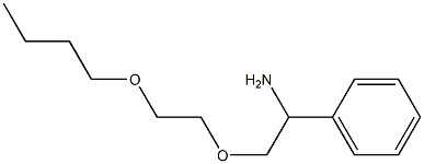 [1-amino-2-(2-butoxyethoxy)ethyl]benzene Struktur