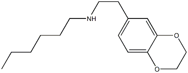 [2-(2,3-dihydro-1,4-benzodioxin-6-yl)ethyl](hexyl)amine Struktur