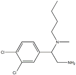 [2-amino-1-(3,4-dichlorophenyl)ethyl](butyl)methylamine Struktur