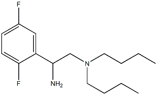 [2-amino-2-(2,5-difluorophenyl)ethyl]dibutylamine Struktur