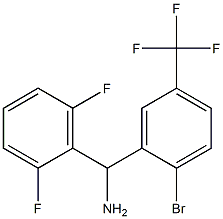 [2-bromo-5-(trifluoromethyl)phenyl](2,6-difluorophenyl)methanamine Struktur