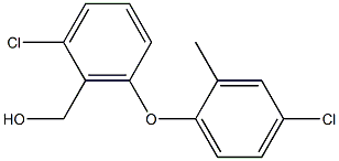 [2-chloro-6-(4-chloro-2-methylphenoxy)phenyl]methanol Struktur