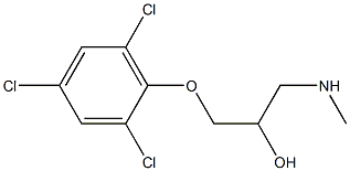 [2-hydroxy-3-(2,4,6-trichlorophenoxy)propyl](methyl)amine Struktur